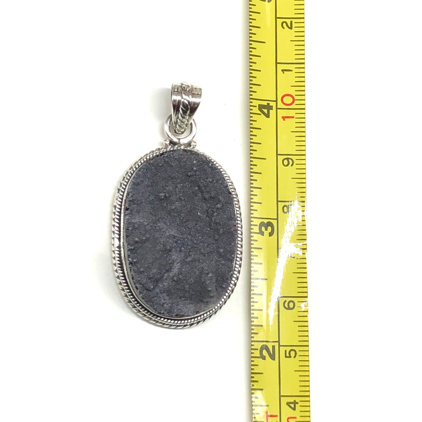 Druzy Crystal Sterling Silver Pendant