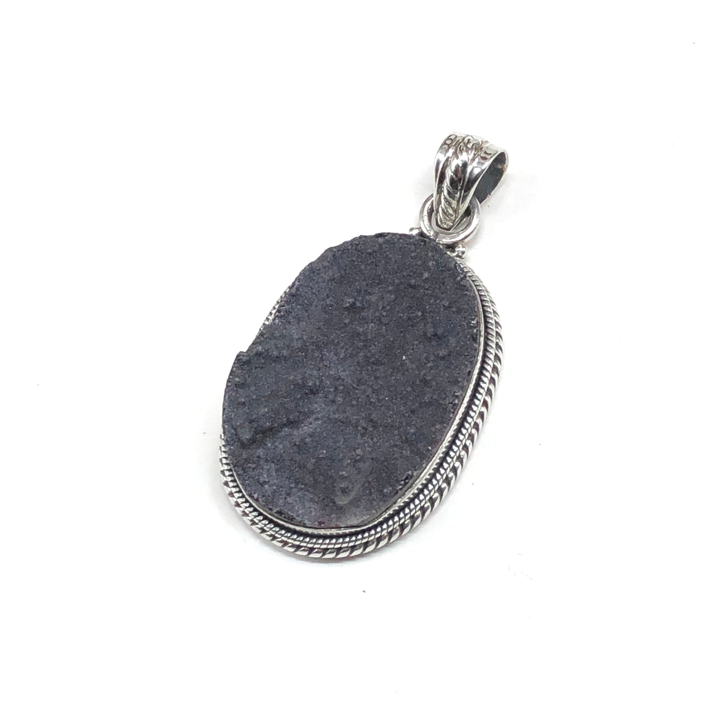 Druzy Crystal Sterling Silver Pendant