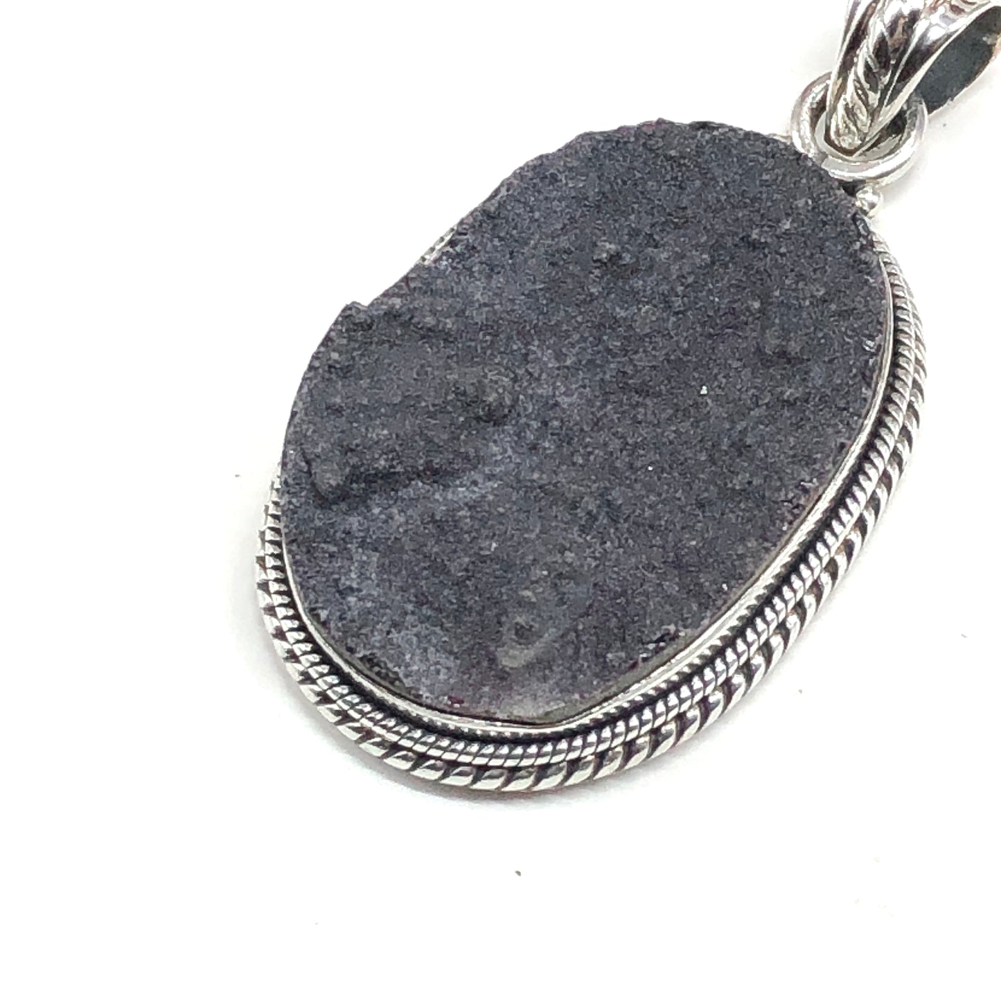 Druzy Crystal Sterling Silver Pendant