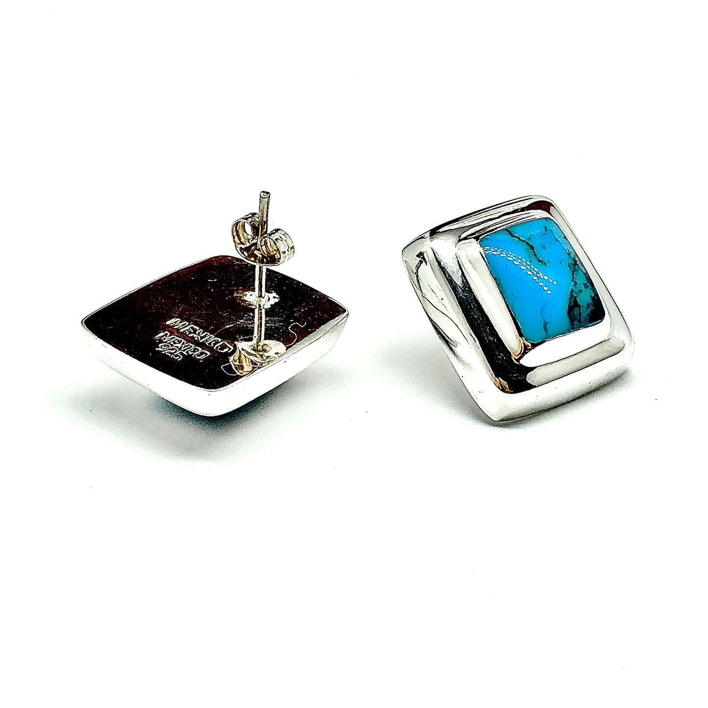 Earrings online - Womens used Sterling Silver Bold Geometric Drop Earrings