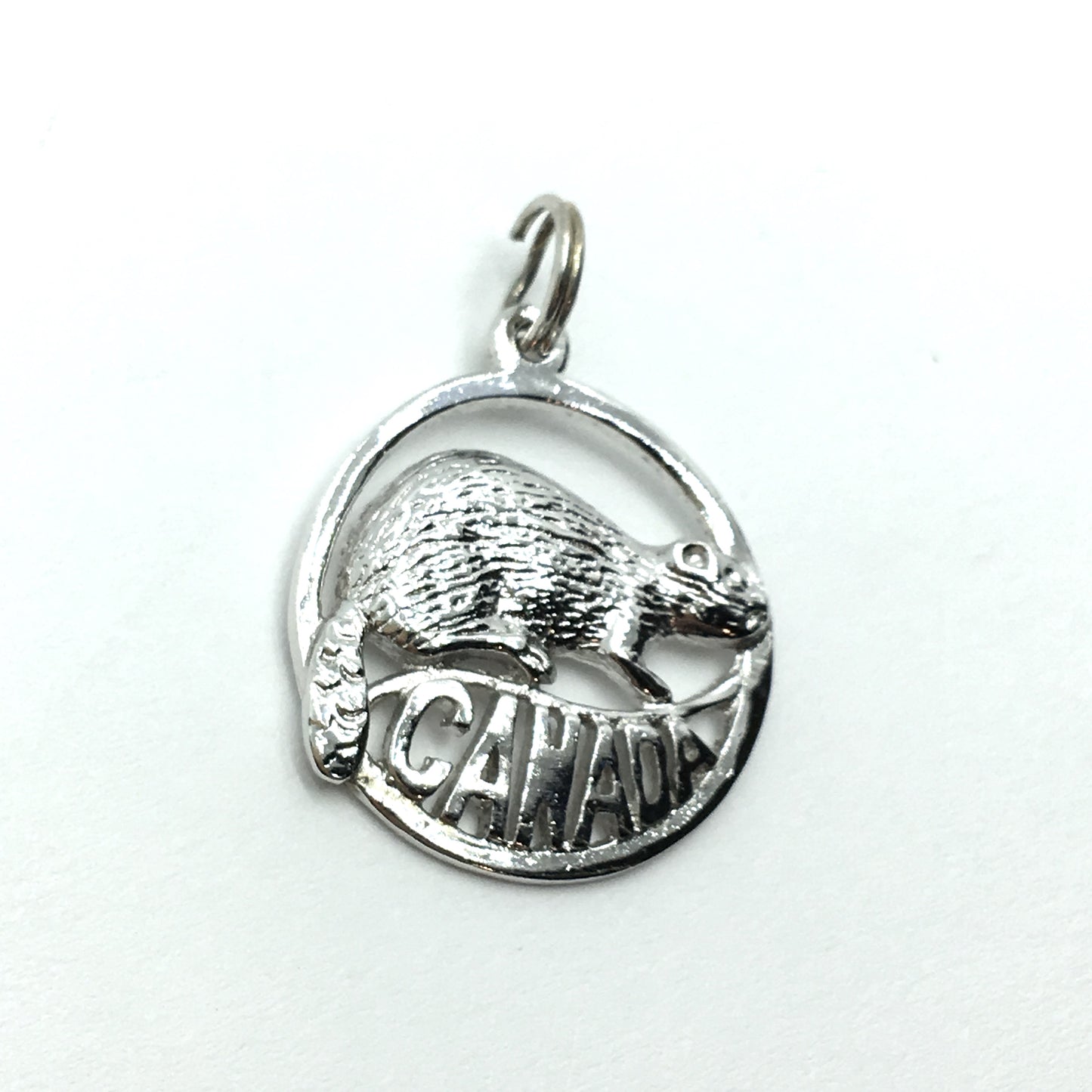 Vintage Jewelry | Sterling Silver Leave it to Beavers Canada Cut-out Design Charm