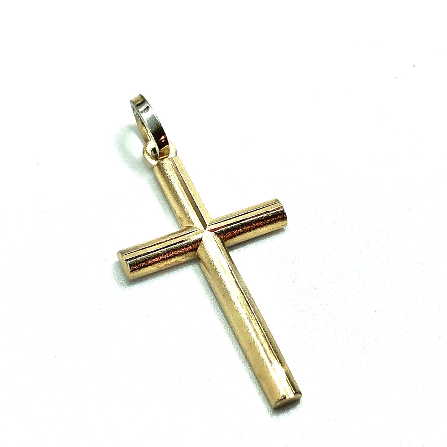 Vintage Jewelry | Mens Womens Gold Sterling Silver Plain Cross Pendant