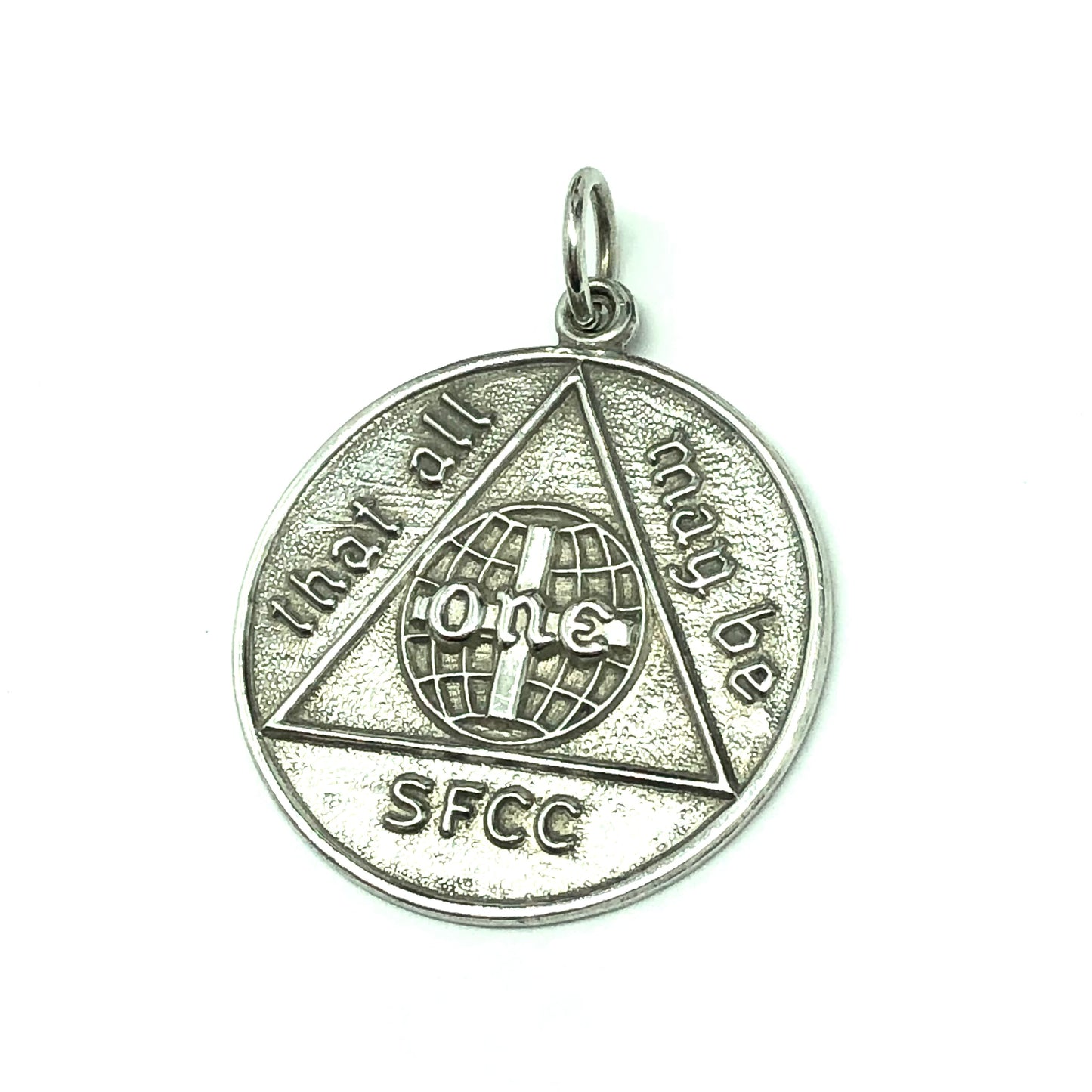 Pendant Womens 1970s SFCC Spokane Falls Community College Medallion Sterling Silver Jewelry