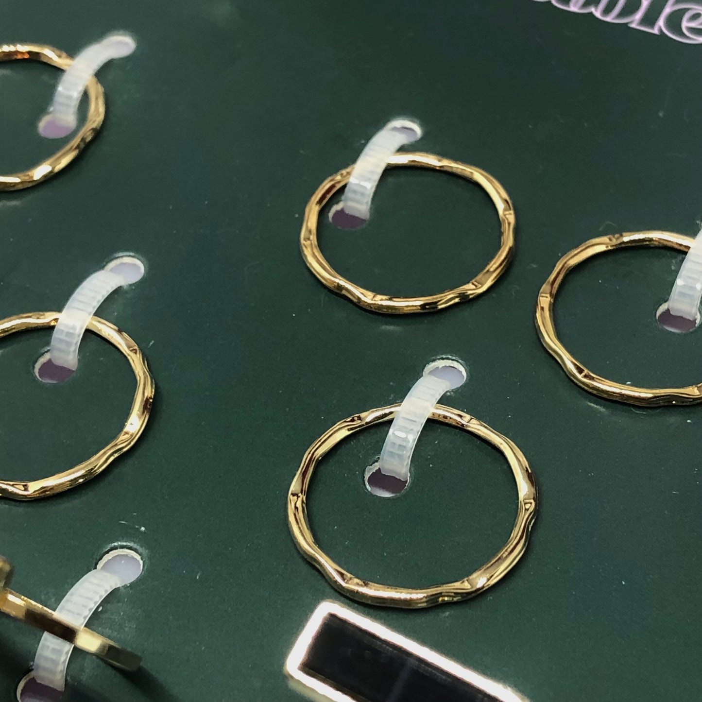 Affordable Fashion Jewelry | 10 Assorted Gold & Crystal Slim Stacking Band Ring