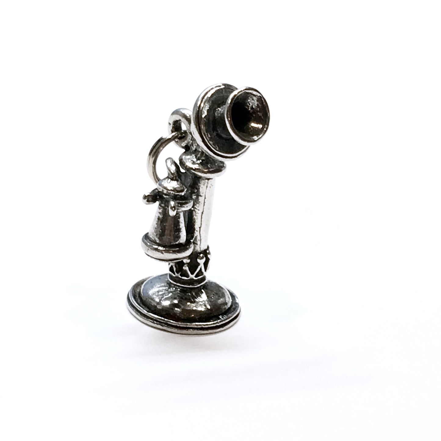 Secondhand Jewelry > Charms | BEAU - Sterling Silver 3D Stick Phone 3D Charm - Blingschlingers Jewelry