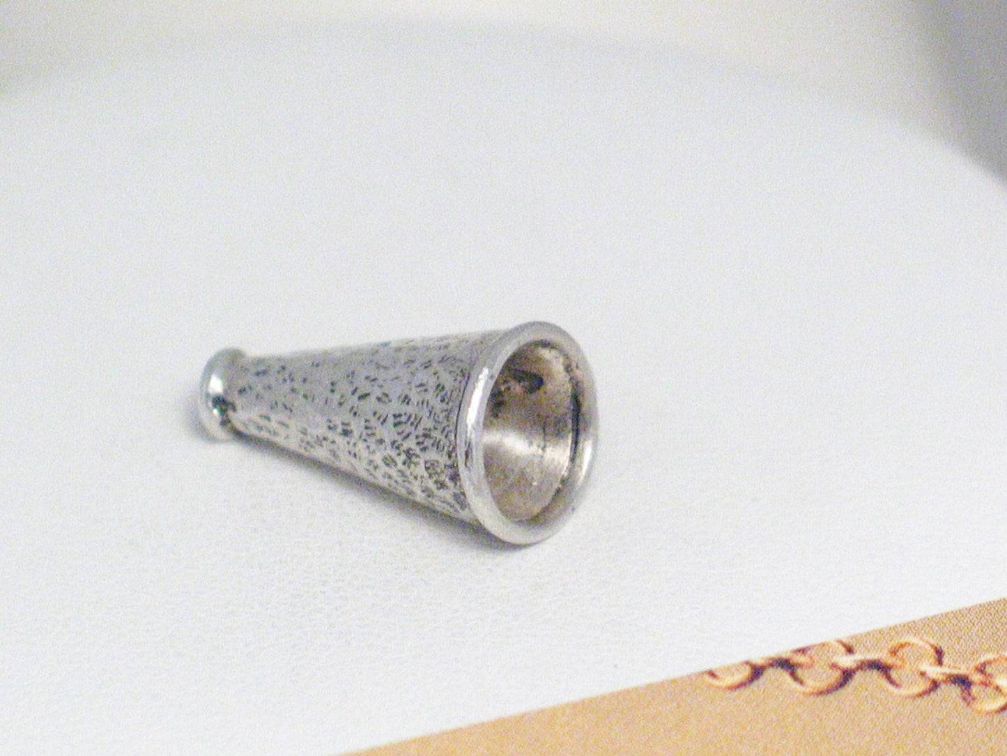 Charm | Sterling Silver 3D Movie Directors Megaphone Charm | Jewelry