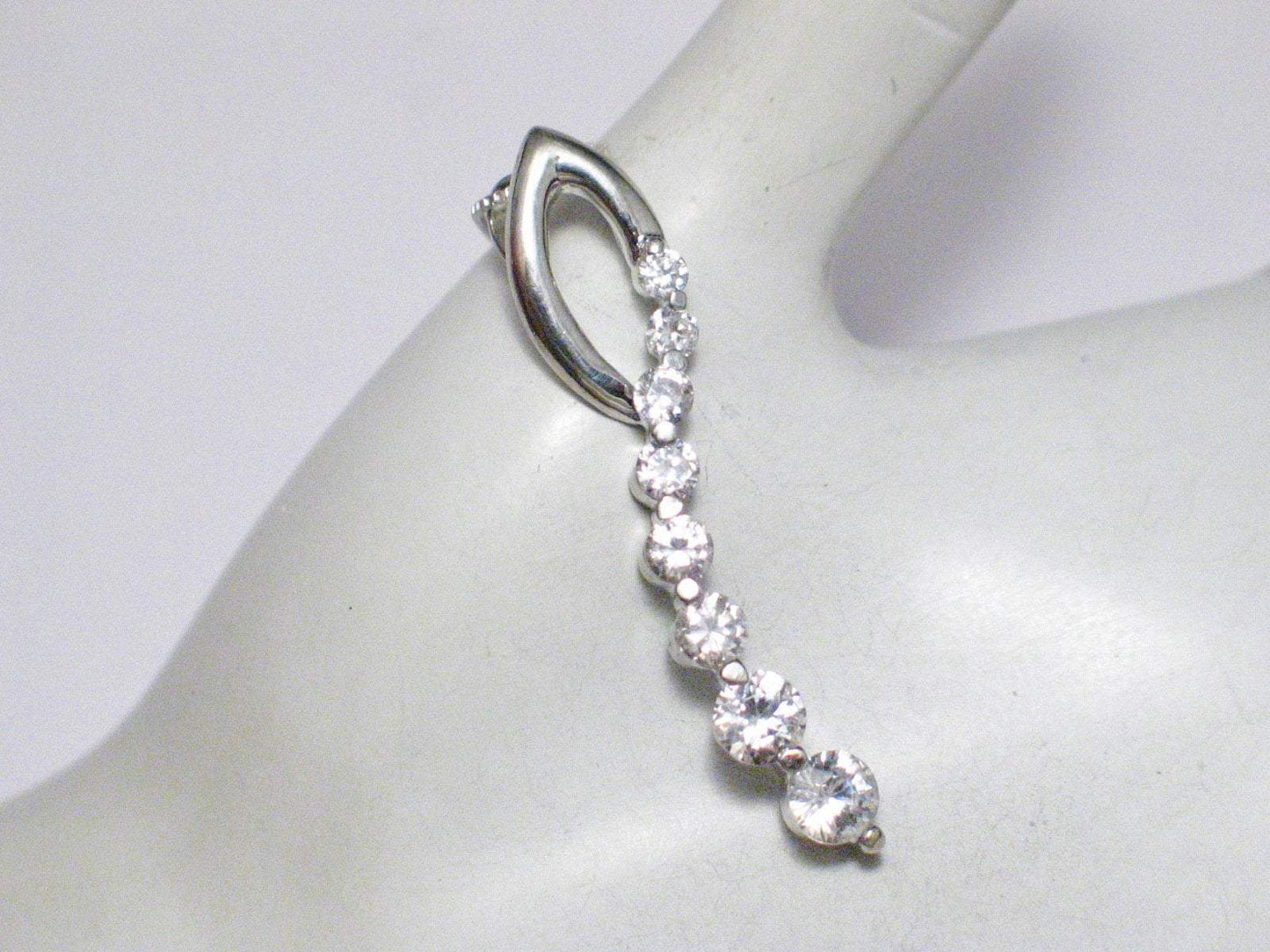 Womens Necklace Pendant | Sterling Silver Journey Necklace 18" - Blingschlingers Jewelry