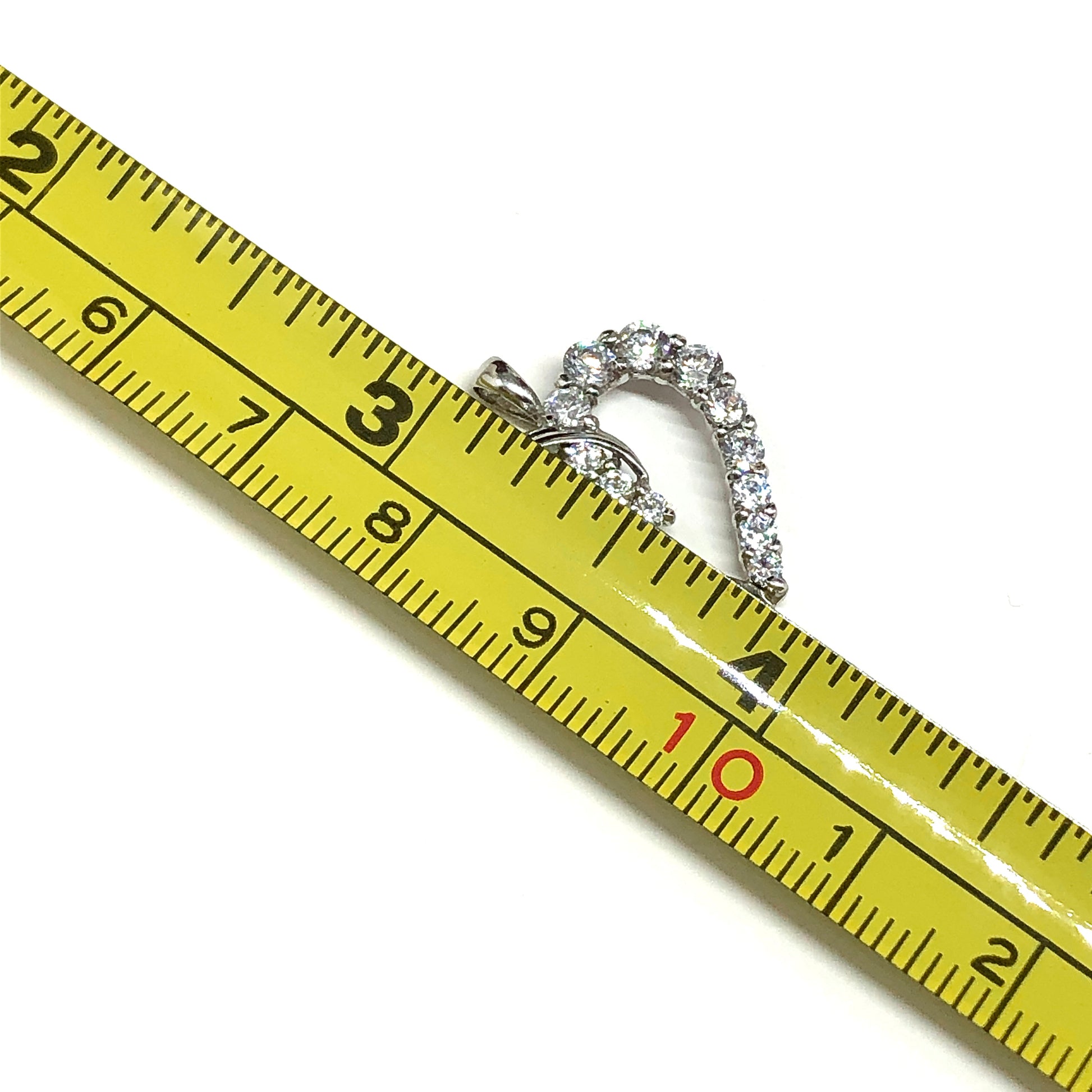 10k Gold Open Heart Pendant for sale