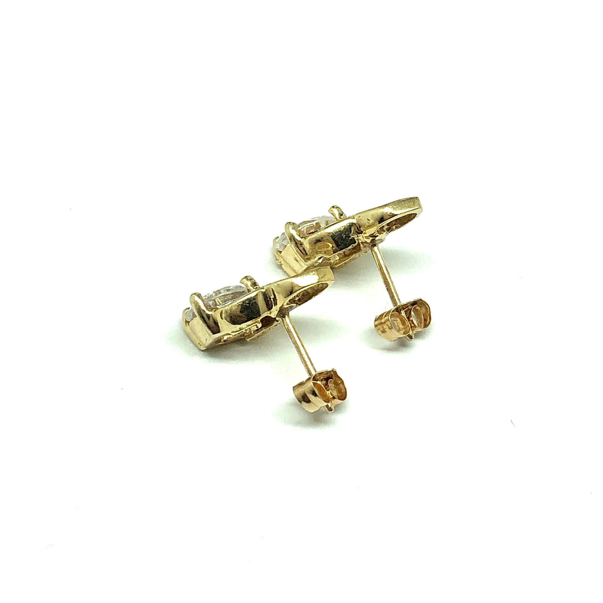 Accessories > Earrings Womens Infinity Design 10k Yellow Gold Cz Stud Style Earrings
