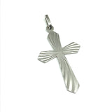 Blingschlingers.com USA Jewelry - Mens Womens used Italian Sterling Silver Psychedelic Design Cross Pendant