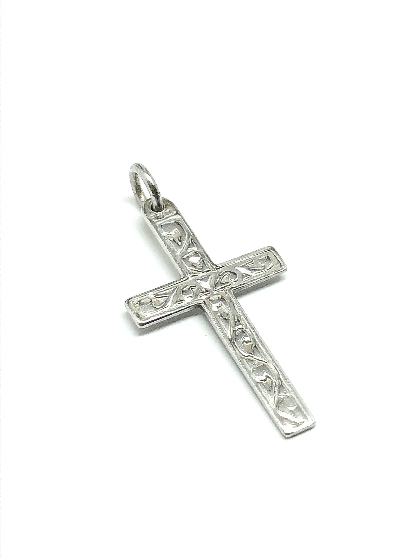 Vintage 1950s Sterling Silver Cross Pendant