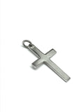 Vintage 50s Mid Sized Sterling Silver Simple Scrolling Cross Pendant