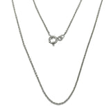 Used Jewelry online - Sterling Silver 1 mm Fine Rolo Cable Link Pendant Chain Necklace