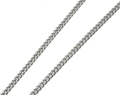 18in Sterling Silver Mini Curb Link Chain Necklace