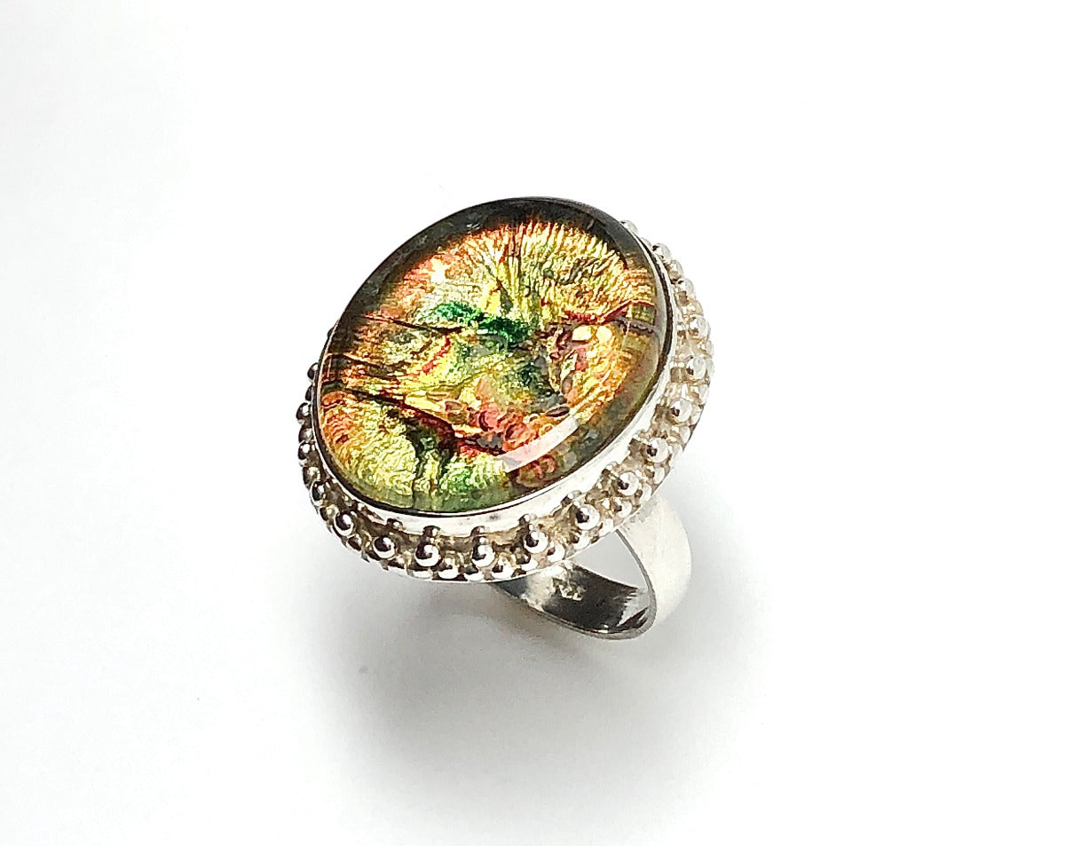 Dichroic Glass Ring