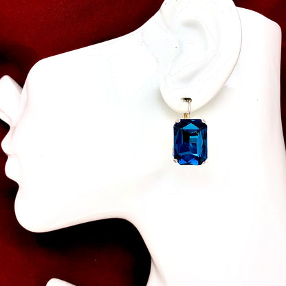 Blingschlingers - London Blue Drop Earrings