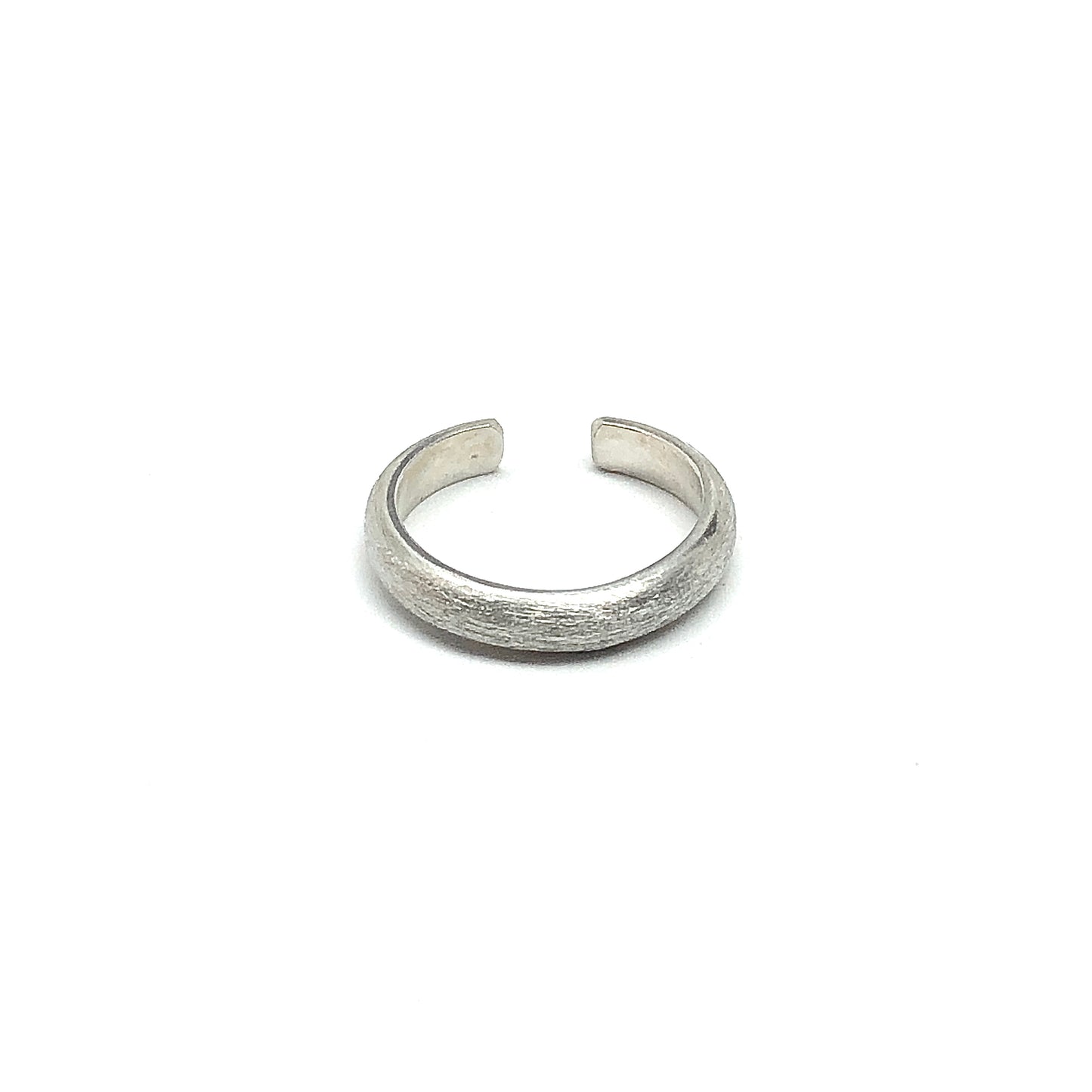 Sterling Silver 2.8mm Brushed Finish Design Midi Ring sz2