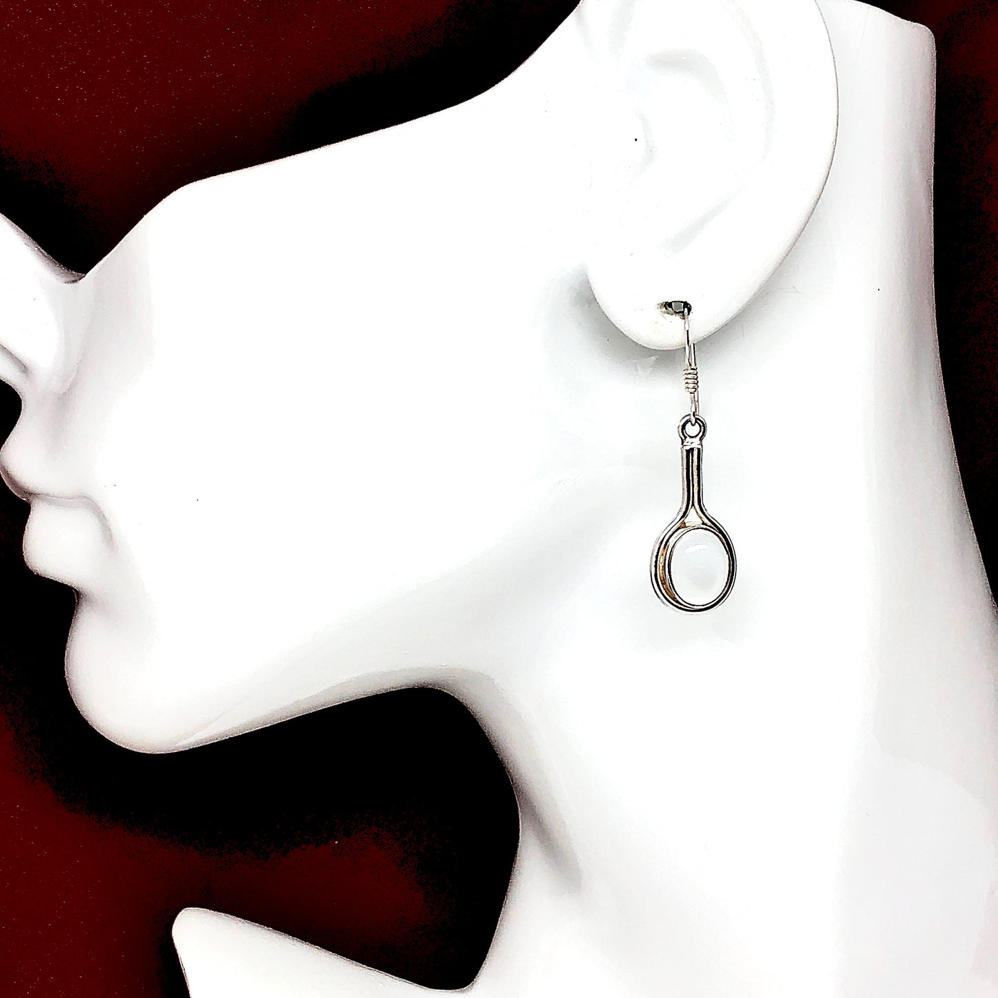 Sterling Silver Opalite Crystal Drop Dangle Hook Earrings 