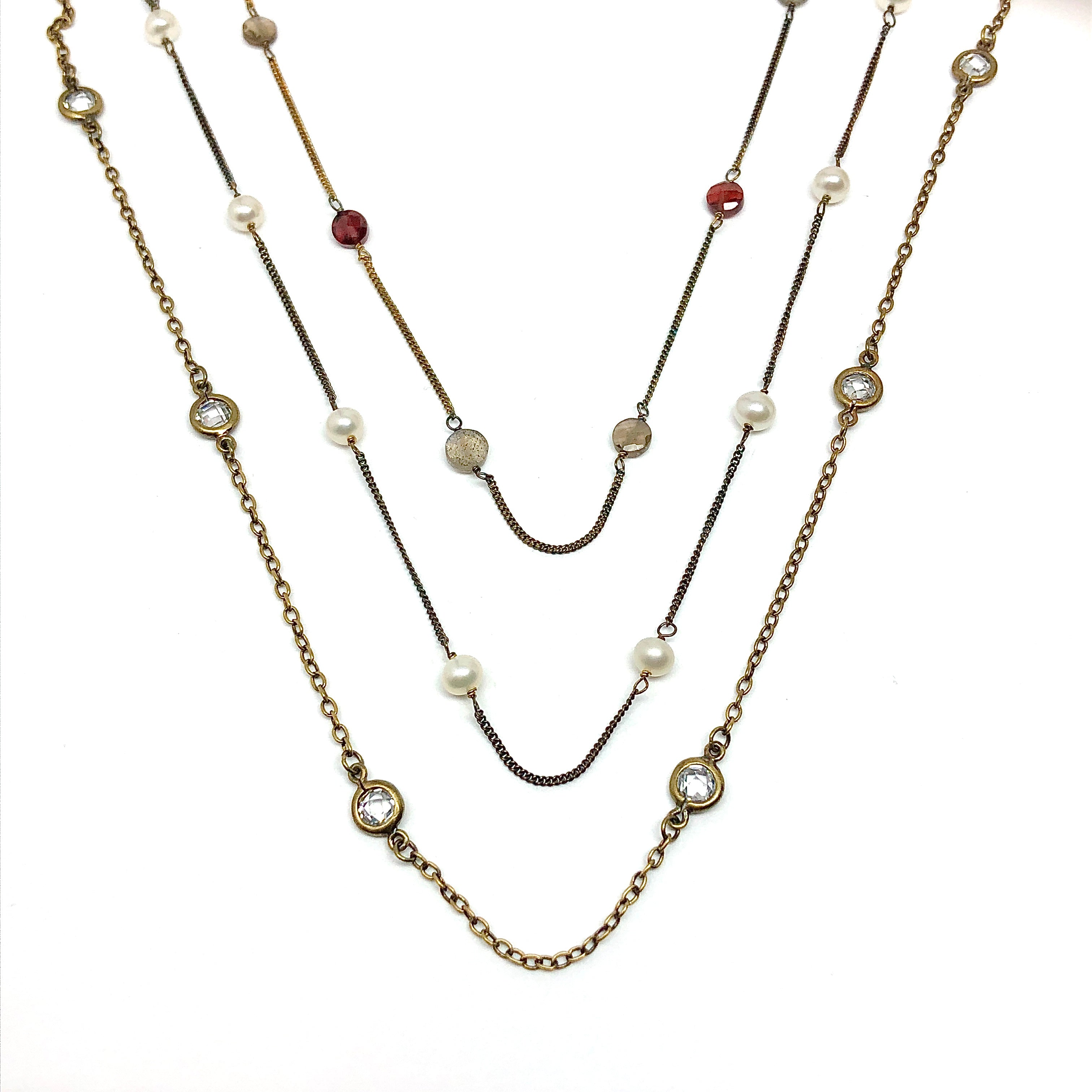 Long Gold Necklace - Gold Necklace for Women