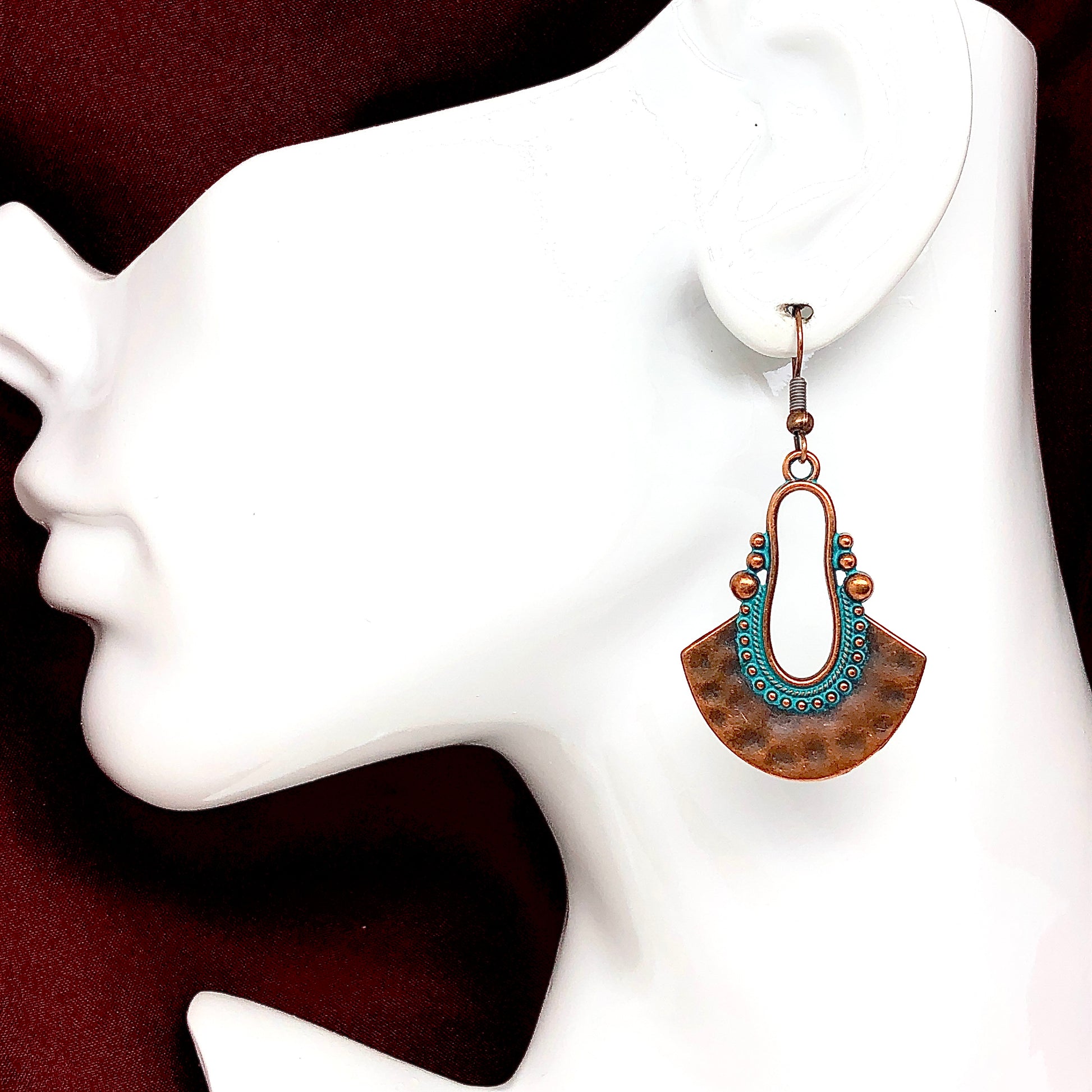 Boho Silver Earrings Dangle Earrings Boho Jewelry Bohemian Earrings Statement Earrings Ethnic Gypsy Hippie Earrings