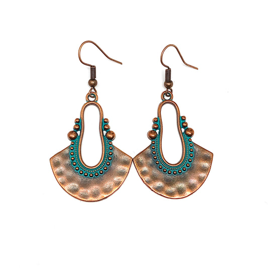 Boho Silver Earrings Dangle Earrings Boho Jewelry Bohemian Earrings Statement Earrings Ethnic Gypsy Hippie Earrings