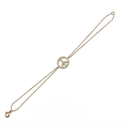 Blingschlingers Jewelry - Bracelet | Womens Sterling Silver Delicate Two Strand Gold Bracelet