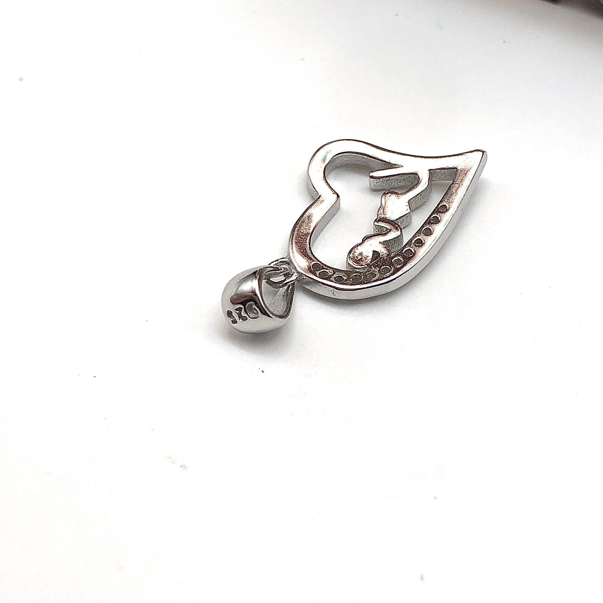 Blingschlingers Jewelry - Womens Gift, Sterling Silver LOVE Heart Pendant
