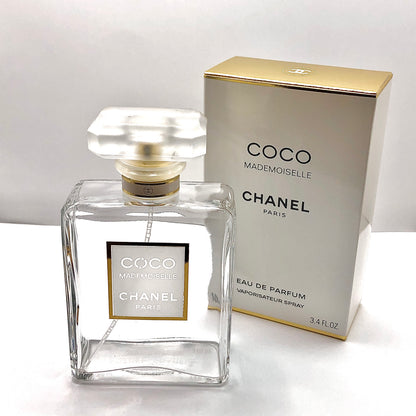 Influencer Props | 4 Empty Chanel CoCo Mademoiselle Perfume Bottles 3.4oz Movie Props - Fragrance Store Display Decor