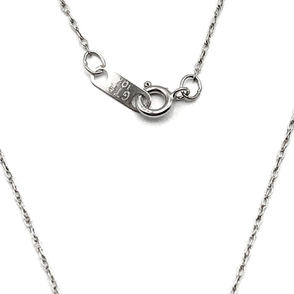 Necklace - Womens 10k White Gold 18in Delicate Thin Chain Necklace - New