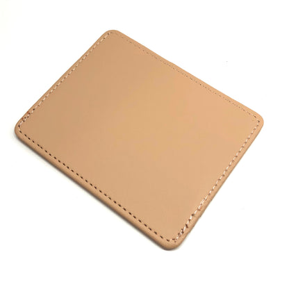 Slim Wallet, Small Camel Tan 4in Faux Leather Thin Wallet / Credit Card Holder