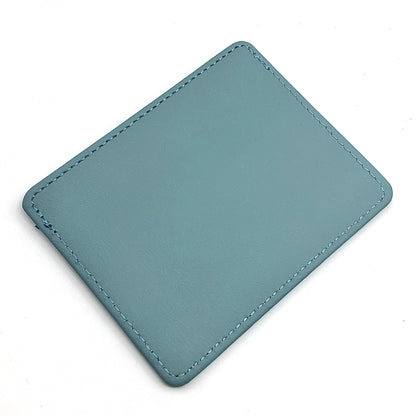Minimalist Wallet, Womens Accessory, Soft Blue Faux Leather Slim Style Slot Wallet / Credit Card Holder
