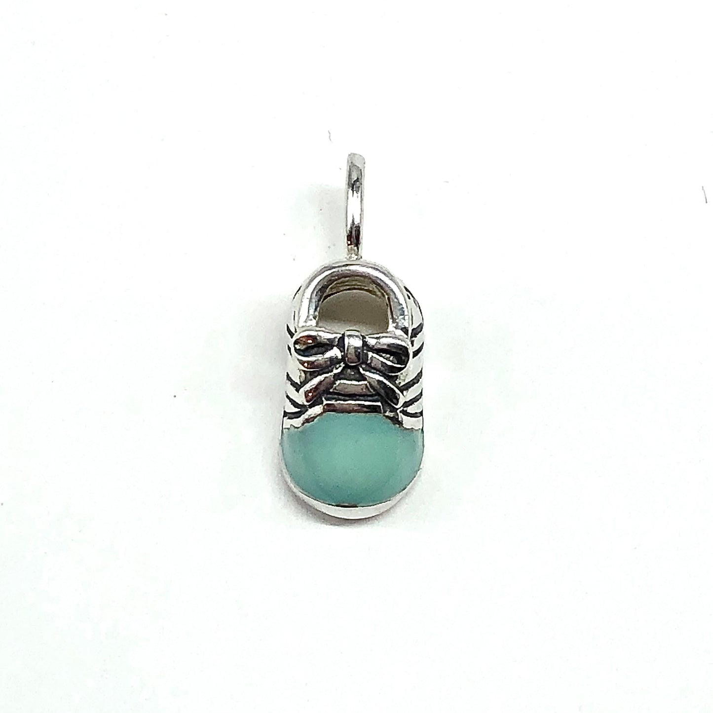 Accessories Jewelry, Cute Dainty Light Blue Sterling Silver Tennis Shoe 3D Charm Pendant