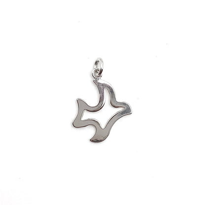Jewelry Pre-owned, Modern Style Descending Dove Sterling Silver Charm