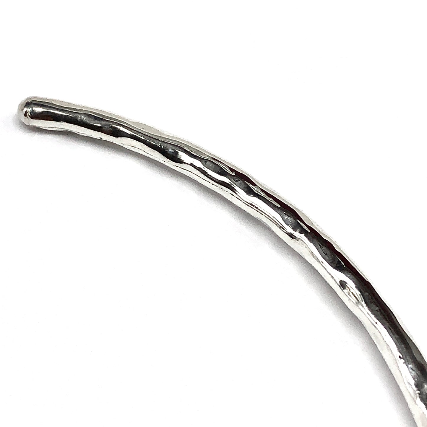 Hammered Sterling Silver Bangle Style Choker