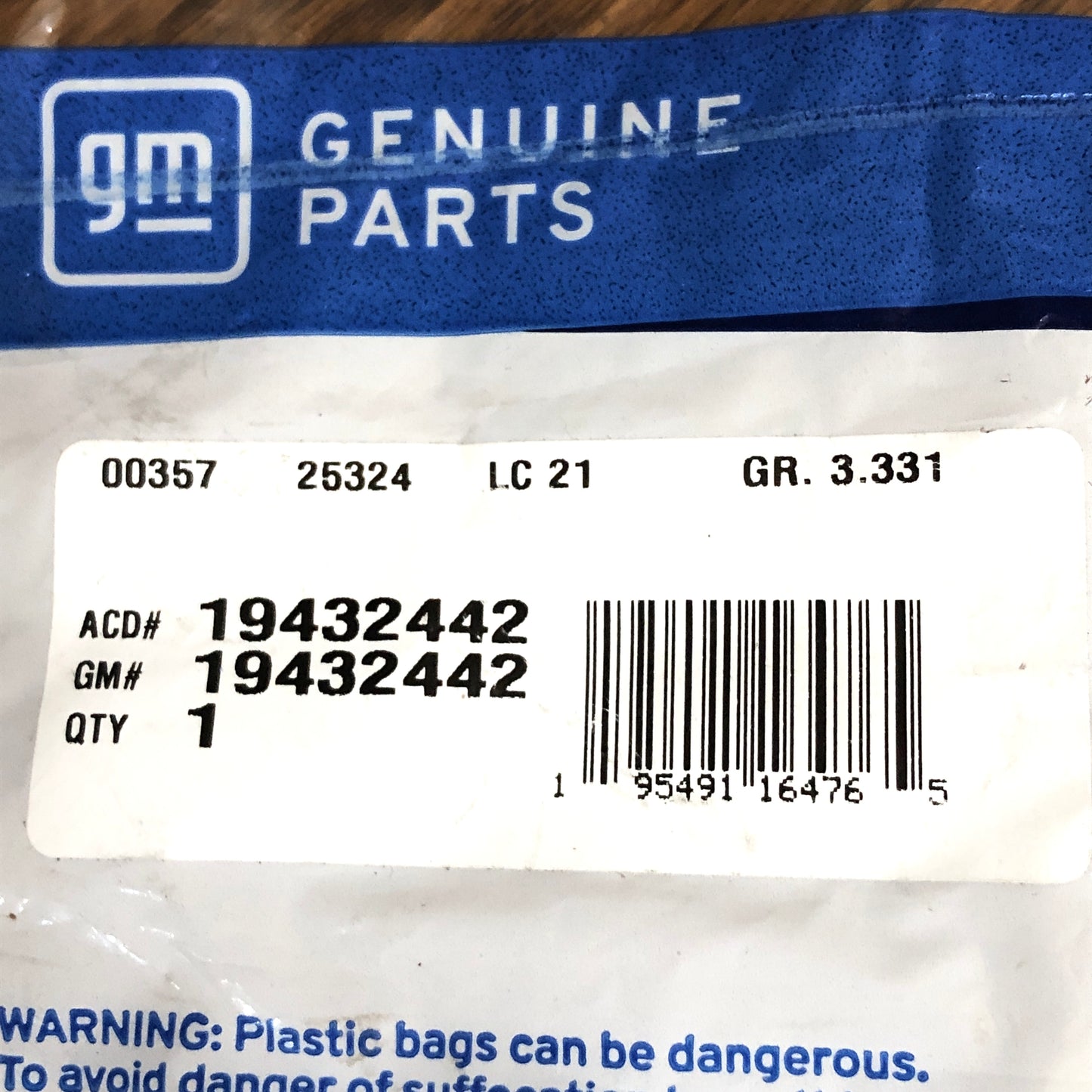 2015-2023 Chevy Silverado Fuel Injector Seal Kit, GMC Sierra Yukon OE GM part 19432442
