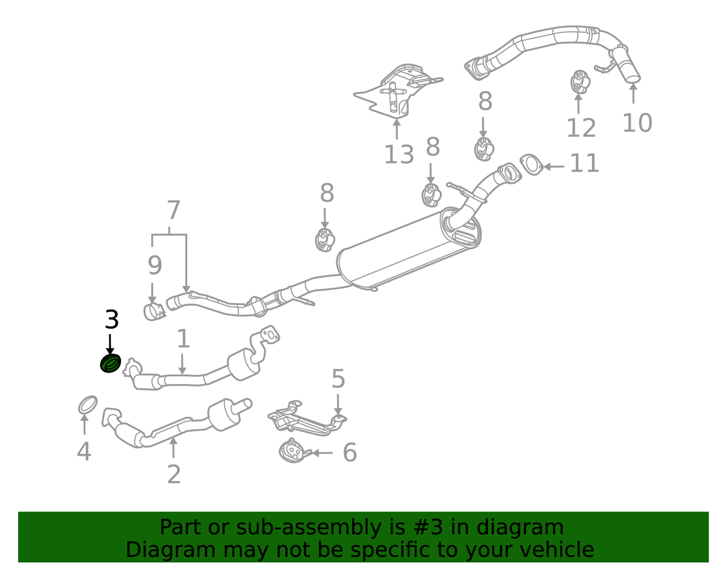 1999-2026 Chevy Silverado Exhaust Manifold Pipe Seal, GMC Sierra OEM GM Part # 15035747