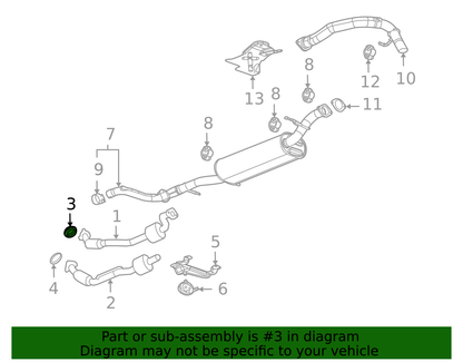 1999-2026 Chevy Silverado Exhaust Manifold Pipe Seal, GMC Sierra OEM GM Part # 15035747