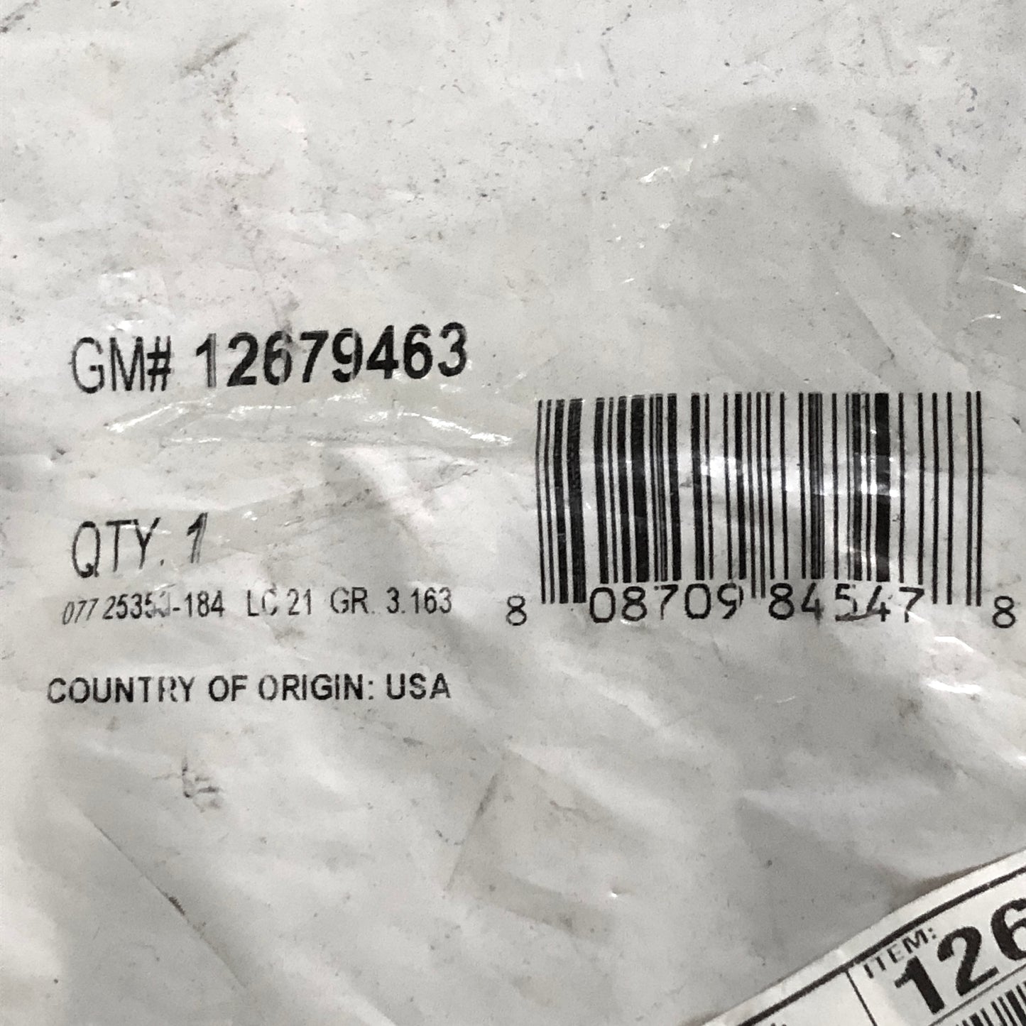 2021-26 Chevrolet Fuel Rail Feed Line, 2019-26 GMC Sierra 1500 OEM GM Replacement part 12679463