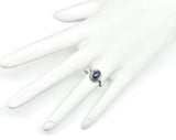 Silver Rings | Striking Blue Lapis Stone Sterling Ring | Discount Estate Jewelry website