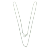Necklace - Womens 20" Sterling Silver 1.57 mm Bead Ball Chain Necklace