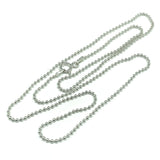 Necklace - Womens 20" Sterling Silver 1.57 mm Bead Ball Chain Necklace