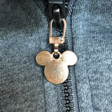 Zipper Repair Charm - Rustic Silver Heart Zipper Charm or Accessorize anything it can clip onto!