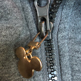 Zipper Repair Charm - Rustic Silver Heart Zipper Charm or Accessorize anything it can clip onto!