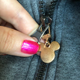 Zipper Repair Charm - Rustic Silver Heart Zipper Charm or Accessorize anything it can clip onto!