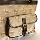 Shoulder bag - Womens Authentic Dooney & Bourke Donegal Collection Leather Signature Purse / Shoulder Bag
