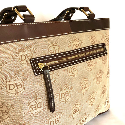Shoulder bag - Womens Authentic Dooney & Bourke Donegal Collection Leather Signature Purse / Shoulder Bag