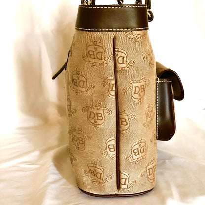 Shoulder bag - Womens Authentic Dooney & Bourke Donegal Collection Leather Signature Purse / Shoulder Bag