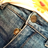 Zipper Repair Charm - Rustic Silver Heart Zipper Charm or Accessorize anything it can clip to!