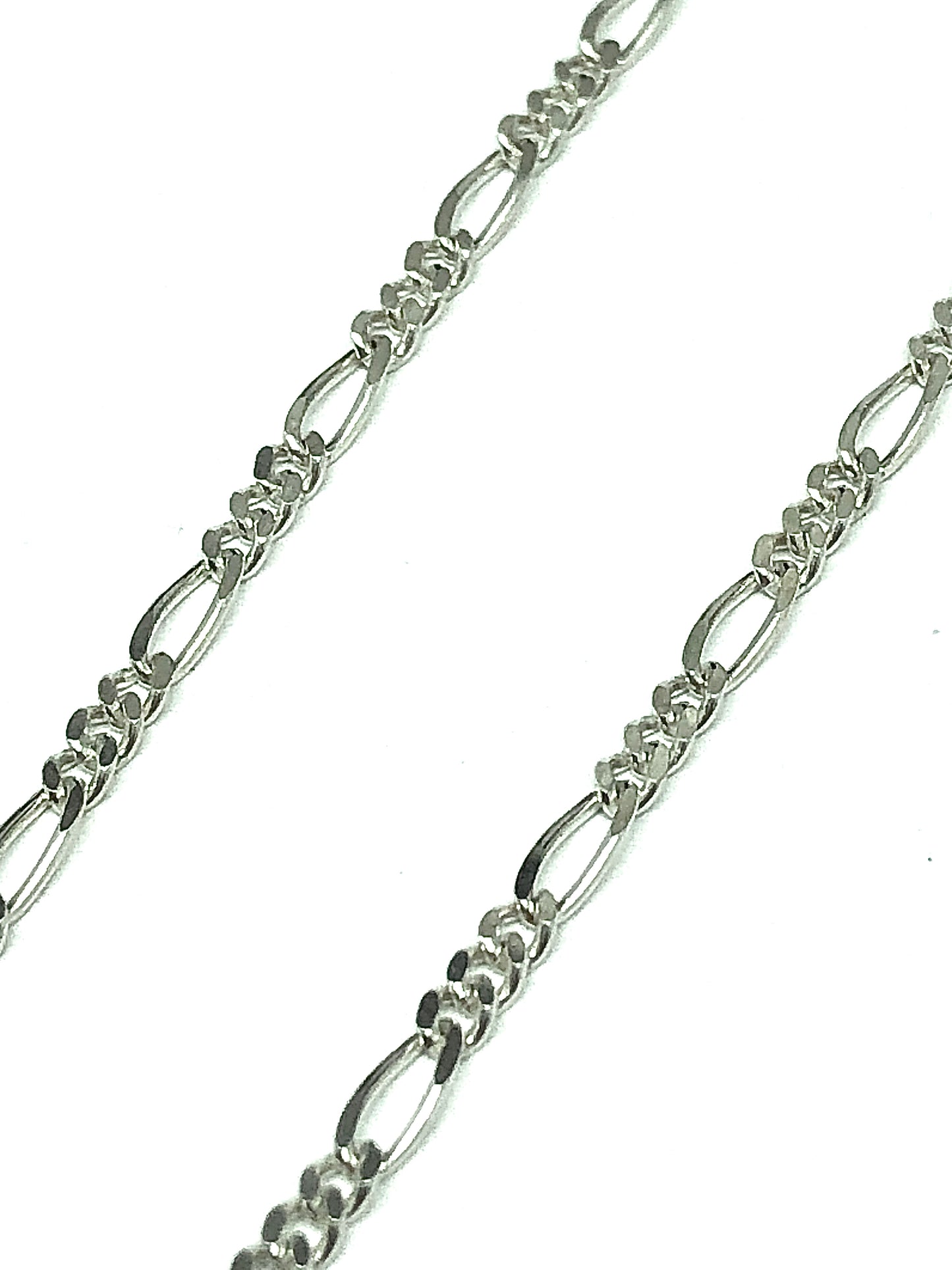 Sterling Silver Minimalist Style Fine Figaro Link Dainty Necklace