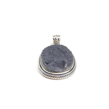 Druzy Crystal Sterling Silver Pendant